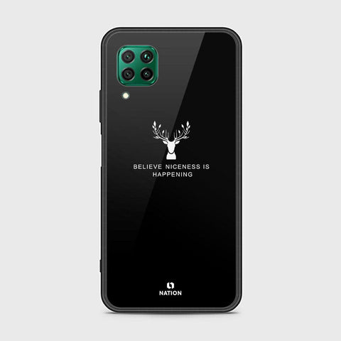 Huawei Nova 6 SE Cover - Nice Series - D100 - HQ Ultra Shine Premium Infinity Glass Soft Silicon Borders Case ( Fast Delivery )