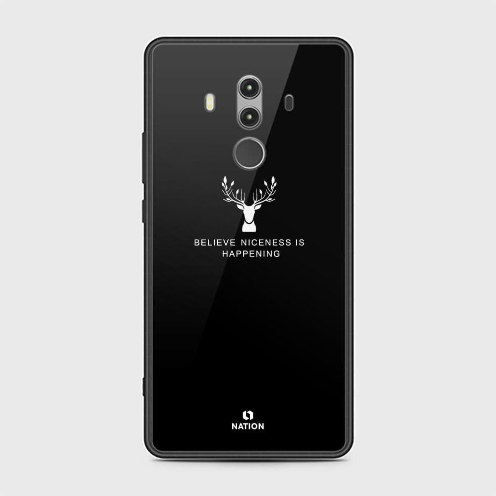 Huawei Mate 10 Pro Cover - Nice Series - HQ Ultra Shine Premium Infinity Glass Soft Silicon Borders Case (Fast Delivery)(A)