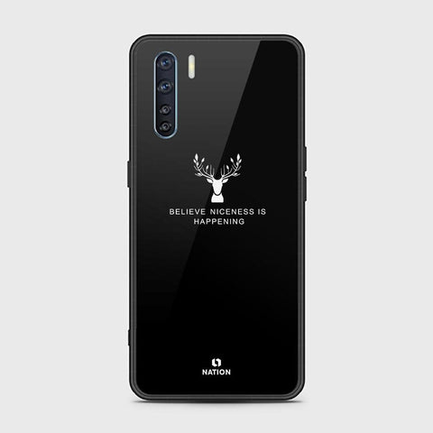Oppo Reno 3 Cover - Nice Series - HQ Ultra Shine Premium Infinity Glass Soft Silicon Borders Case (Fast Delivery)