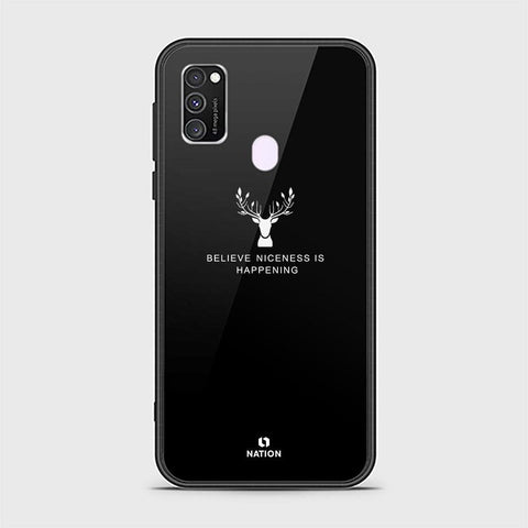 Samsung Galaxy M21 Cover - Nice Series - HQ Ultra Shine Premium Infinity Glass Soft Silicon Borders Case
