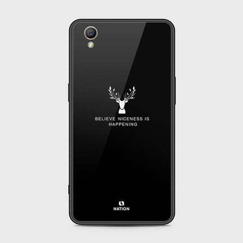 Oppo A37 Cover - Nice Series - HQ Ultra Shine Premium Infinity Glass Soft Silicon Borders Case