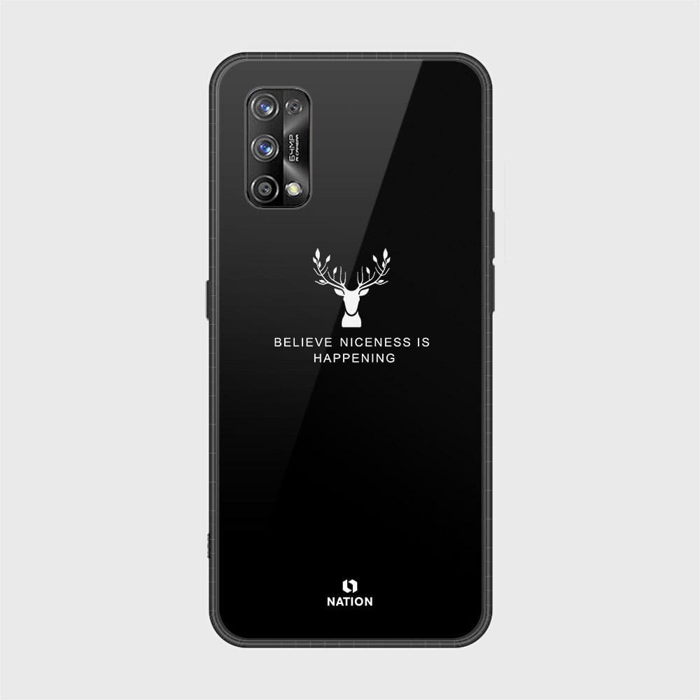 Realme 7 Pro Cover - Nice Series - HQ Ultra Shine Premium Infinity Glass Soft Silicon Borders Case (Fast Delivery)