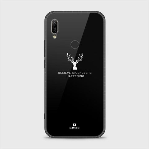 Huawei Y6s 2019 Cover - Nice Series - HQ Ultra Shine Premium Infinity Glass Soft Silicon Borders Case