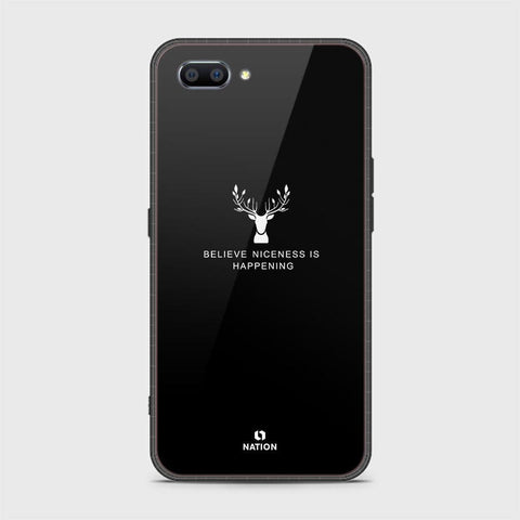 Realme C1 Cover - Nice Series - HQ Ultra Shine Premium Infinity Glass Soft Silicon Borders Case