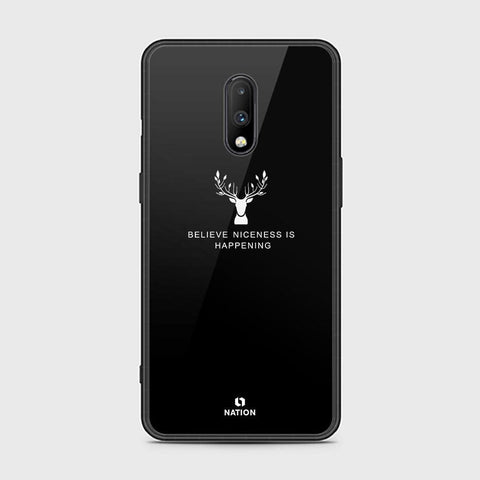 OnePlus 7 Cover - Nice Series - HQ Ultra Shine Premium Infinity Glass Soft Silicon Borders Case