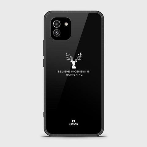 Samsung Galaxy A03 Cover- Nice Series - HQ Ultra Shine Premium Infinity Glass Soft Silicon Borders Case