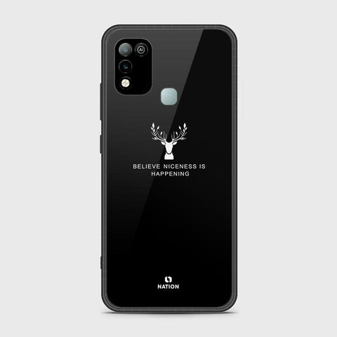 Infinix Hot 10 Play Cover- Nice Series - HQ Ultra Shine Premium Infinity Glass Soft Silicon Borders Case