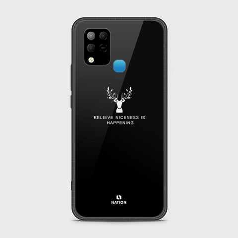 Infinix Hot 10s Cover- Nice Series - HQ Ultra Shine Premium Infinity Glass Soft Silicon Borders Case