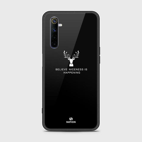 Realme 6 Cover - Nice Series - HQ Ultra Shine Premium Infinity Glass Soft Silicon Borders Case