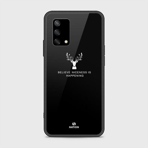 Oppo A74 Cover - Nice Series - HQ Ultra Shine Premium Infinity Glass Soft Silicon Borders Case