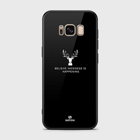 Samsung Galaxy S8 Cover - Nice Series - HQ Ultra Shine Premium Infinity Glass Soft Silicon Borders Case