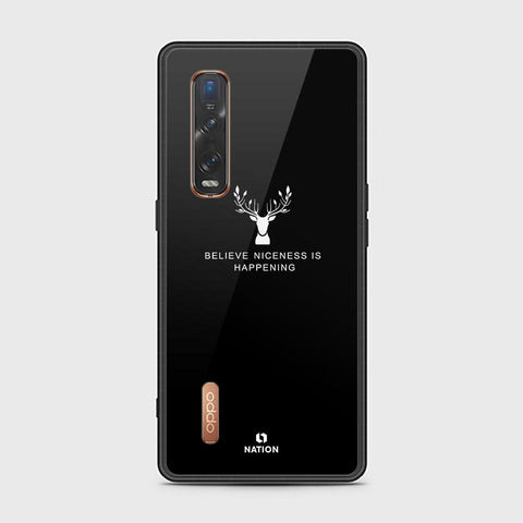 Oppo Find X2 Pro Cover - Nice Series - HQ Ultra Shine Premium Infinity Glass Soft Silicon Borders Case