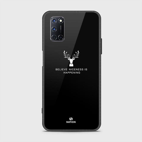 Oppo A92 Cover - Nice Series - D190 - HQ Ultra Shine Premium Infinity Glass Soft Silicon Borders Case ( Fast Delivery )