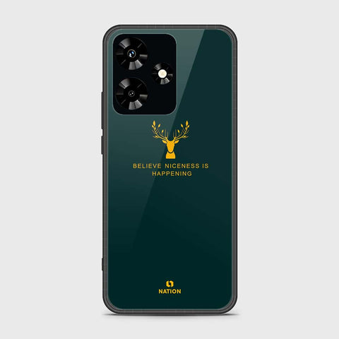 Infinix Hot 30 Cover- Nice Series - HQ Ultra Shine Premium Infinity Glass Soft Silicon Borders Case