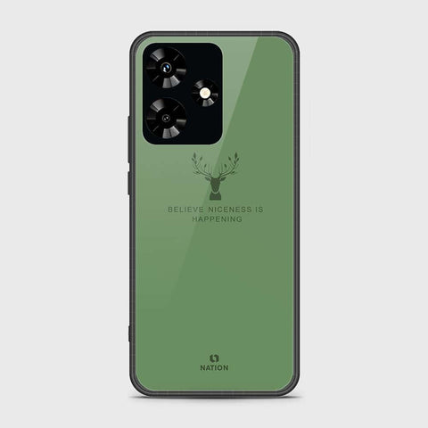 Infinix Hot 30 Cover- Nice Series - HQ Ultra Shine Premium Infinity Glass Soft Silicon Borders Case