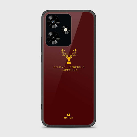 Infinix Hot 30 Cover- Nice Series - HQ Ultra Shine Premium Infinity Glass Soft Silicon Borders Case