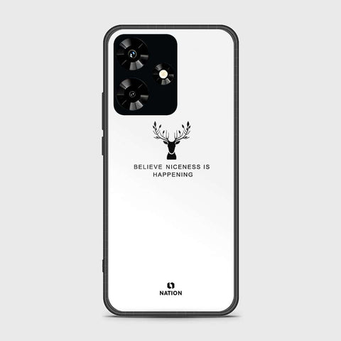 Infinix Hot 30 Cover- Nice Series - HQ Ultra Shine Premium Infinity Glass Soft Silicon Borders Case