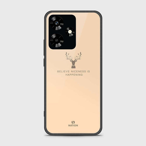 Infinix Hot 30 Cover- Nice Series - HQ Ultra Shine Premium Infinity Glass Soft Silicon Borders Case