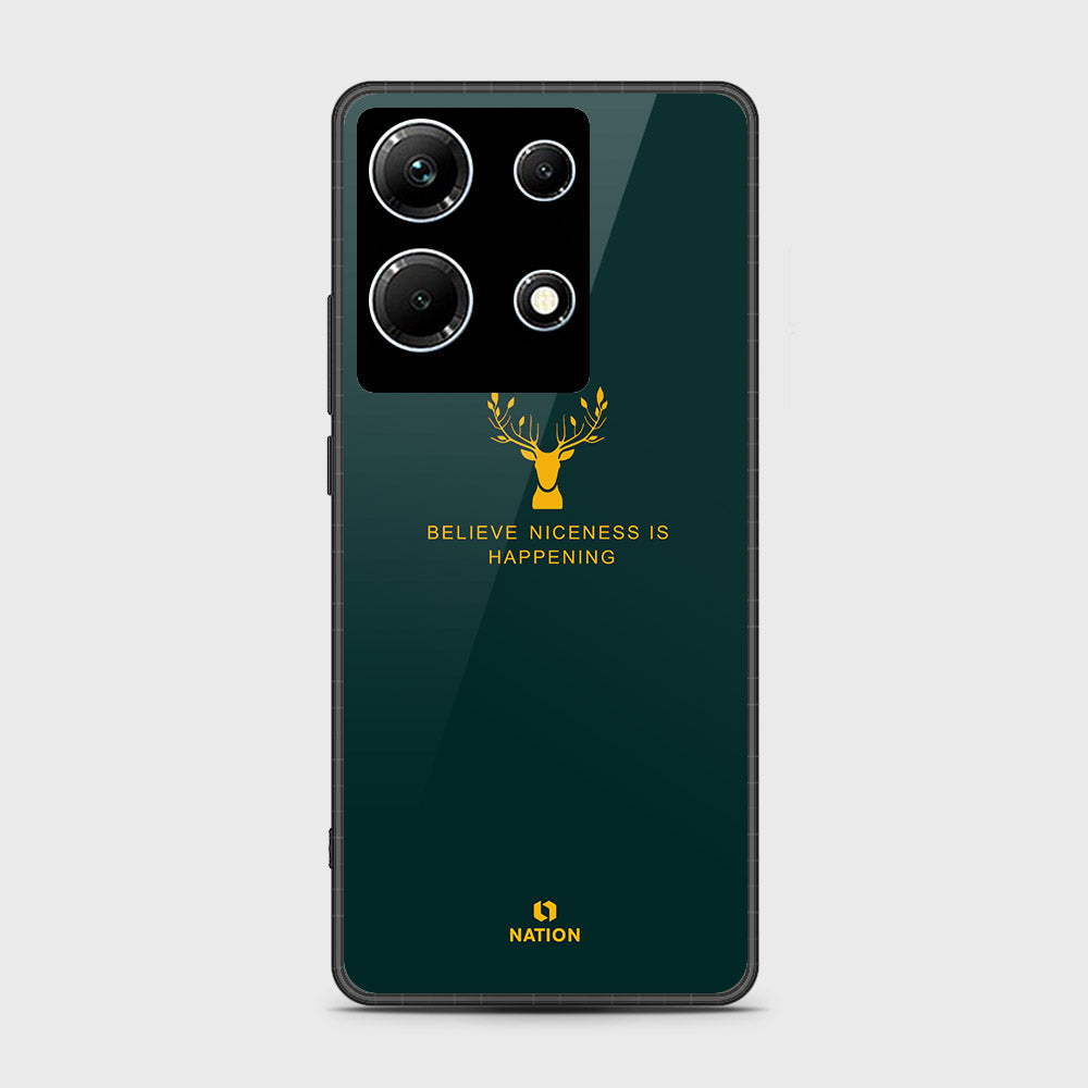 Infinix Note 30 Pro Cover- Nice Series - HQ Ultra Shine Premium Infinity Glass Soft Silicon Borders Case