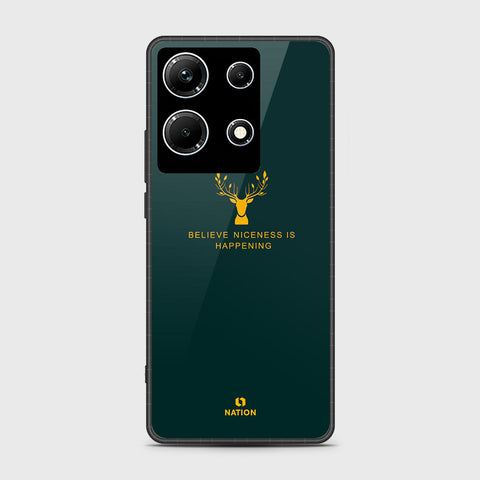 Infinix Note 30 Pro Cover- Nice Series - HQ Ultra Shine Premium Infinity Glass Soft Silicon Borders Case