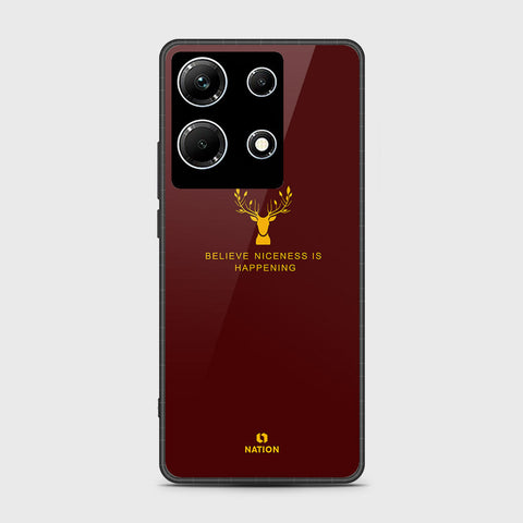 Infinix Note 30 Pro Cover- Nice Series - HQ Ultra Shine Premium Infinity Glass Soft Silicon Borders Case