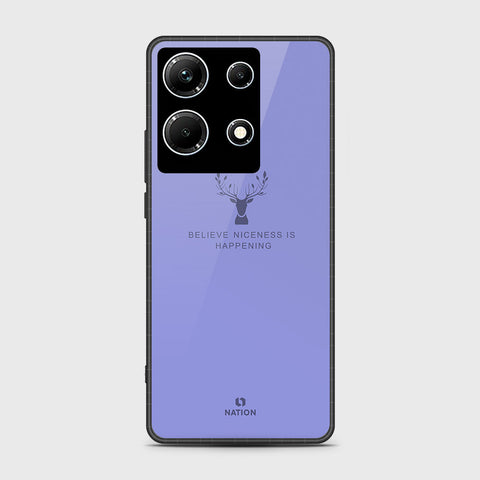 Infinix Note 30 Pro Cover- Nice Series - HQ Ultra Shine Premium Infinity Glass Soft Silicon Borders Case
