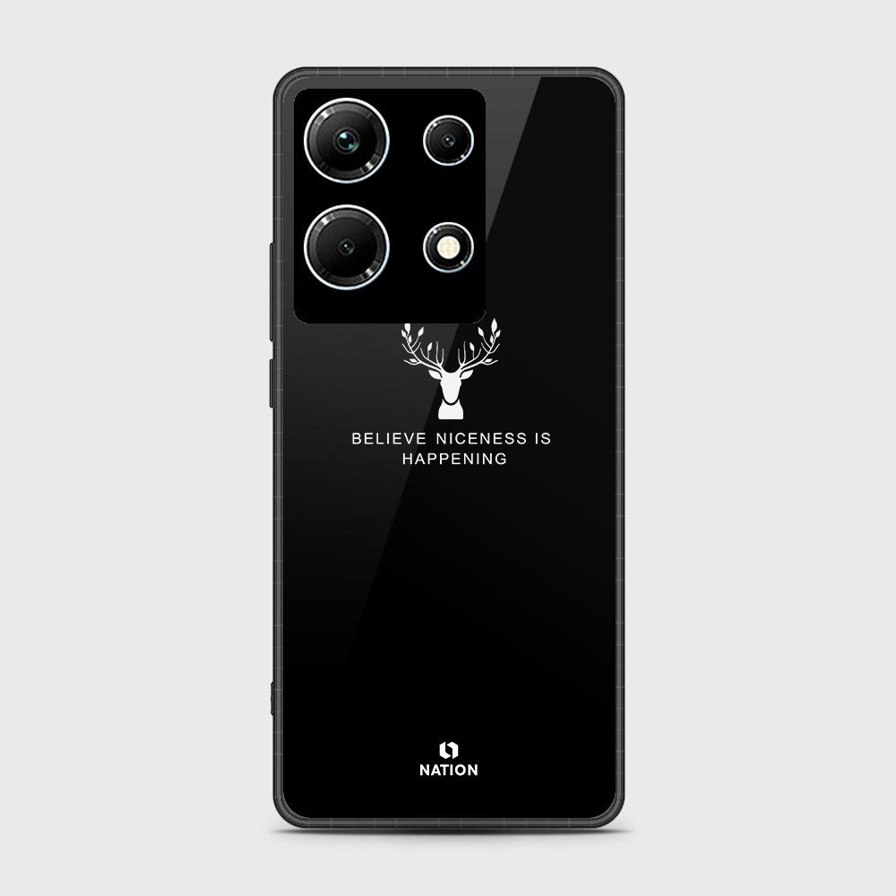 Infinix Note 30 Cover- Nice Series - HQ Ultra Shine Premium Infinity Glass Soft Silicon Borders Case (Fast Delivery)