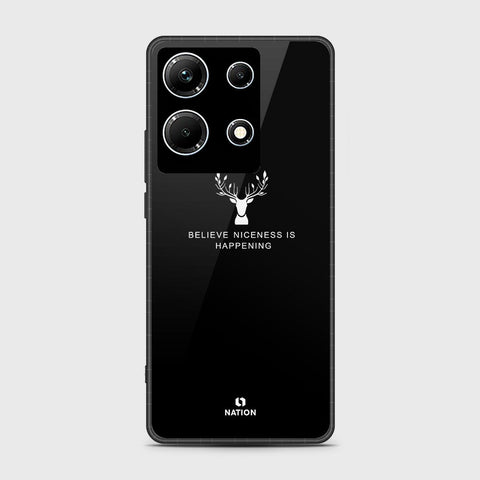 Infinix Note 30 Pro Cover- Nice Series - HQ Ultra Shine Premium Infinity Glass Soft Silicon Borders Case