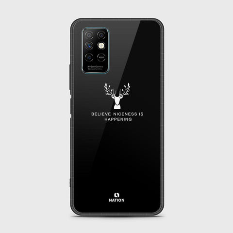 Infinix Note 8i Cover- Nice Series - HQ Ultra Shine Premium Infinity Glass Soft Silicon Borders Case