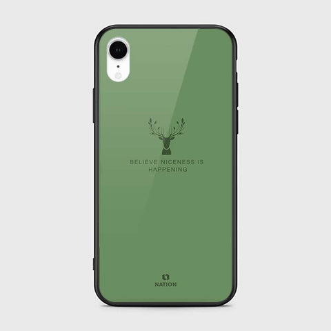 iPhone XR Cover - Nice Series - HQ Ultra Shine Premium Infinity Glass Soft Silicon Borders Case