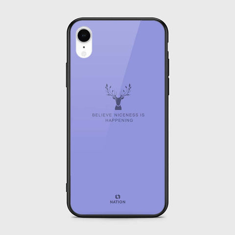 iPhone XR Cover - Nice Series - HQ Ultra Shine Premium Infinity Glass Soft Silicon Borders Case