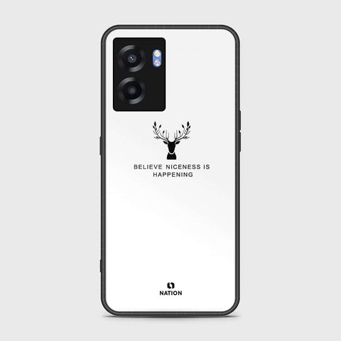 Oppo A77 5G Cover- Nice Series - HQ Ultra Shine Premium Infinity Glass Soft Silicon Borders Case