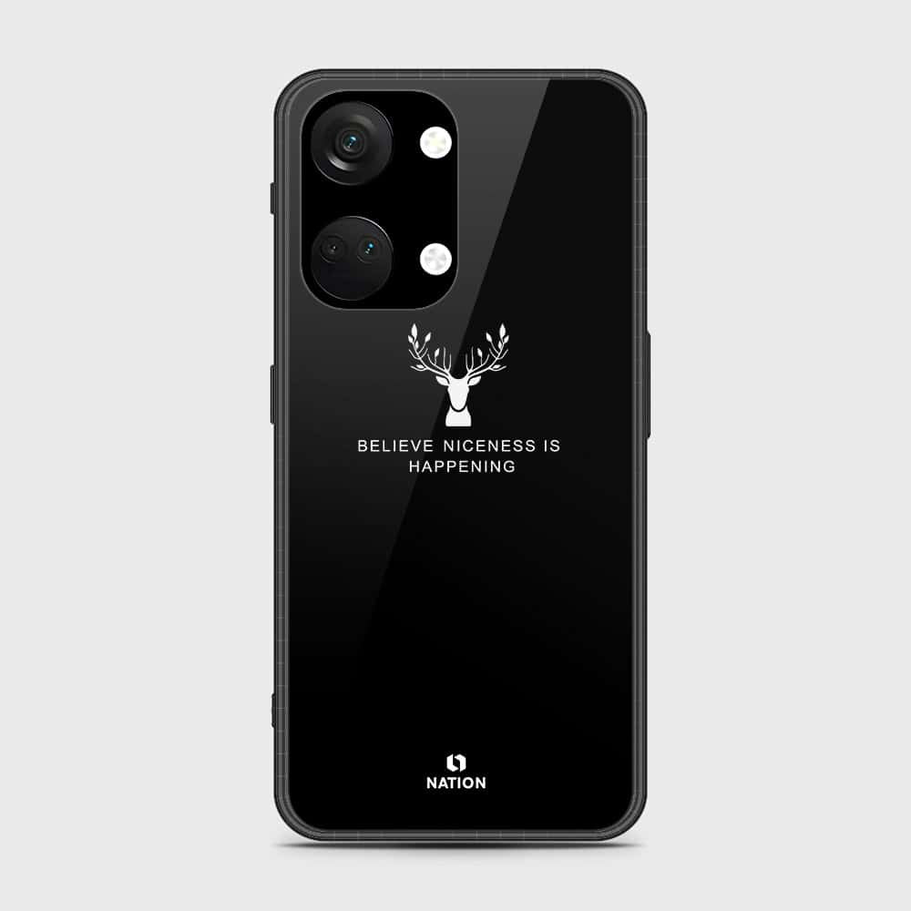 OnePlus Ace 2V Cover- Nice Series - HQ Ultra Shine Premium Infinity Glass Soft Silicon Borders Case (Fast Delivery)(S)