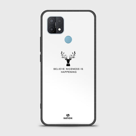 Oppo A35 Cover- Nice Series - HQ Ultra Shine Premium Infinity Glass Soft Silicon Borders Case