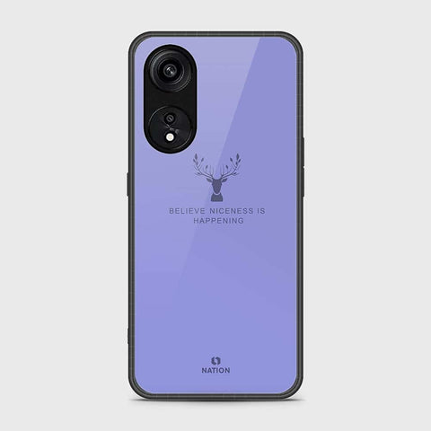 Oppo Reno 8T 5G  Cover- Nice Series - HQ Ultra Shine Premium Infinity Glass Soft Silicon Borders Case