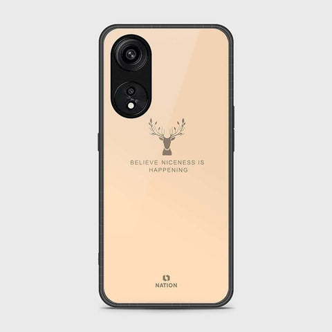 Oppo Reno 8T 5G  Cover- Nice Series - HQ Ultra Shine Premium Infinity Glass Soft Silicon Borders Case