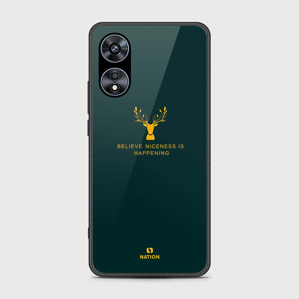 Oppo A97 5G Cover- Nice Series - HQ Ultra Shine Premium Infinity Glass Soft Silicon Borders Case