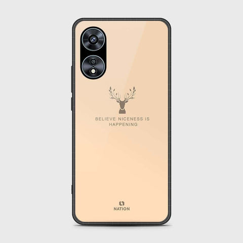 Oppo A97 5G Cover- Nice Series - HQ Ultra Shine Premium Infinity Glass Soft Silicon Borders Case
