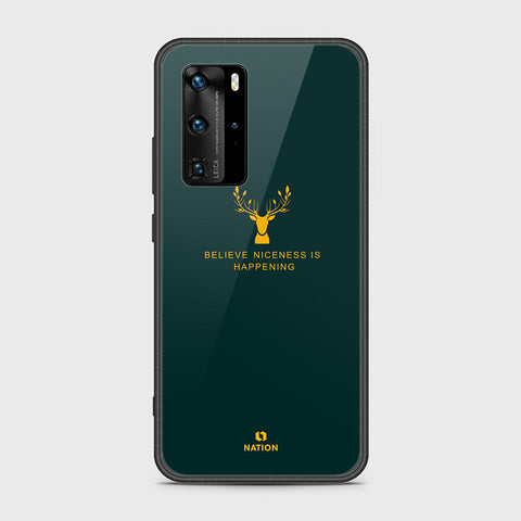 Huawei P40 Pro Cover- Nice Series - HQ Ultra Shine Premium Infinity Glass Soft Silicon Borders Case