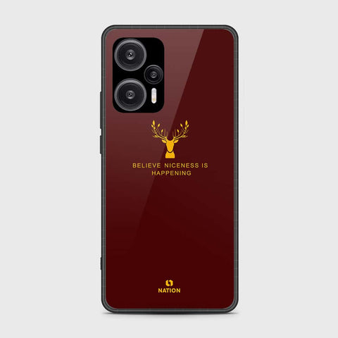 Xiaomi Redmi Note 12 Turbo  Cover- Nice Series - HQ Ultra Shine Premium Infinity Glass Soft Silicon Borders Case