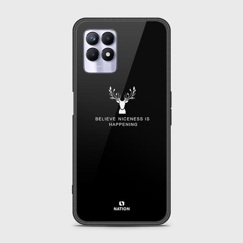 Realme 8i Cover - Nice Series - HQ Ultra Shine Premium Infinity Glass Soft Silicon Borders Case