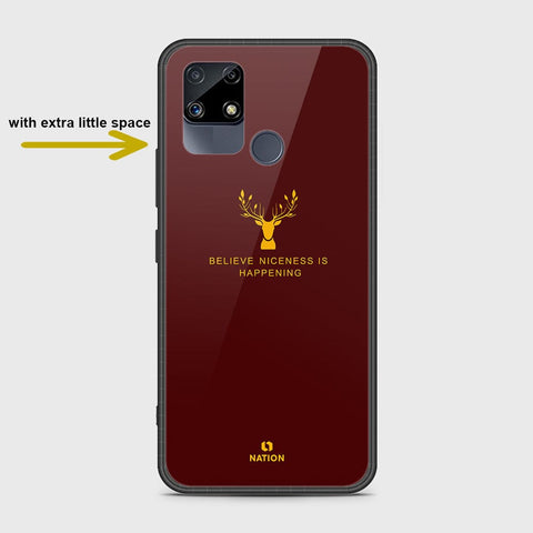 Realme C25 Cover- Nice Series - HQ Ultra Shine Premium Infinity Glass Soft Silicon Borders Case