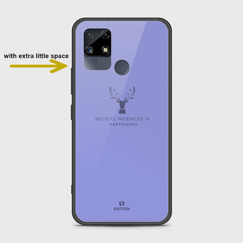 Realme C15 Cover- Nice Series - HQ Ultra Shine Premium Infinity Glass Soft Silicon Borders Case