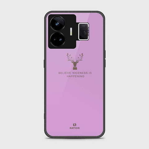 Realme GT3 Cover- Nice Series - HQ Ultra Shine Premium Infinity Glass Soft Silicon Borders Case