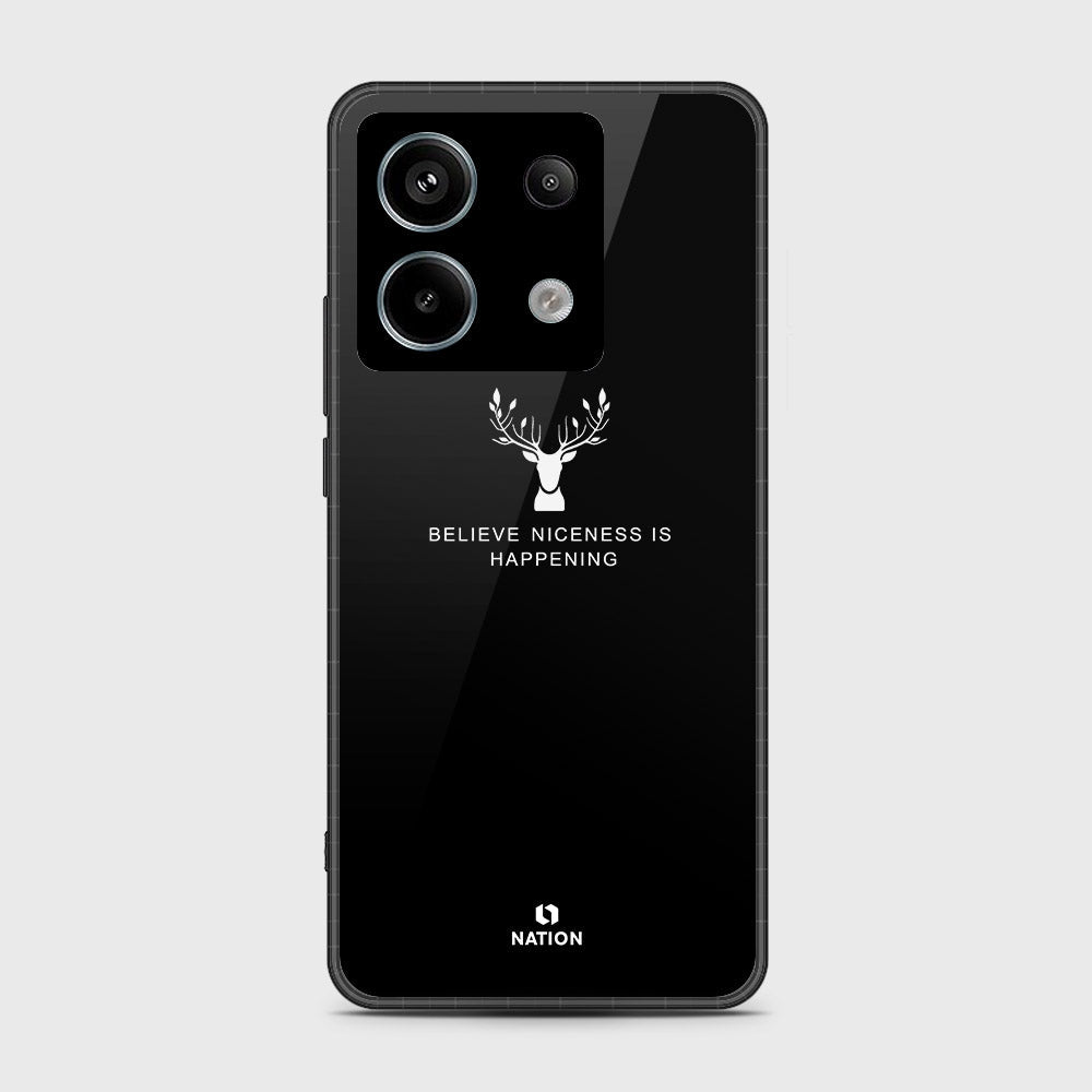 Xiaomi Redmi Note 13 Pro 4G Cover- Nice Series - HQ Ultra Shine Premium Infinity Glass Soft Silicon Borders Case (Fast Delivery) (H)