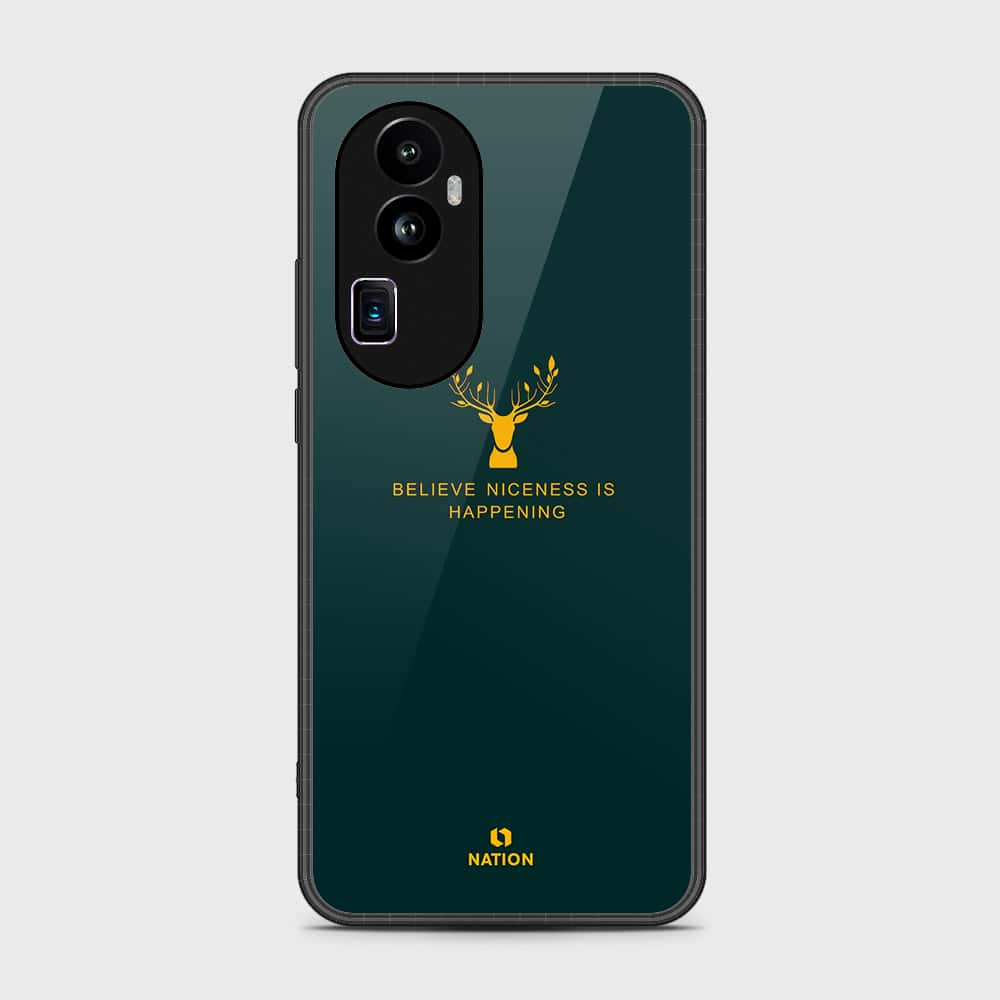 Oppo Reno 10 Pro Plus Cover- Nice Series - HQ Ultra Shine Premium Infinity Glass Soft Silicon Borders Case (Fast Delivery)