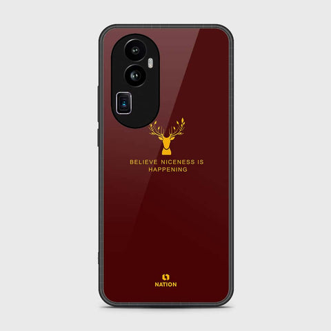 Oppo Reno 10 Pro Plus Cover- Nice Series - HQ Ultra Shine Premium Infinity Glass Soft Silicon Borders Case