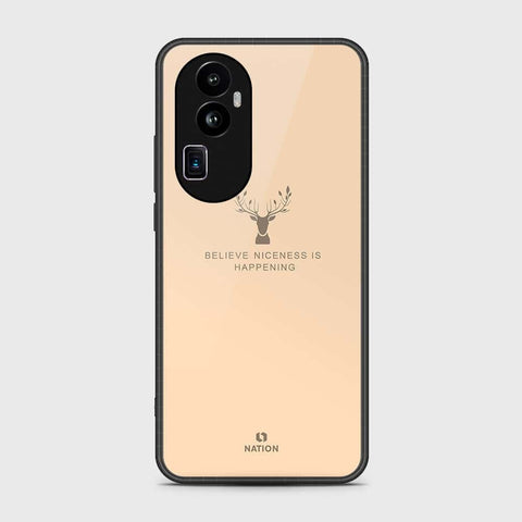 Oppo Reno 10 Pro Plus Cover- Nice Series - HQ Ultra Shine Premium Infinity Glass Soft Silicon Borders Case