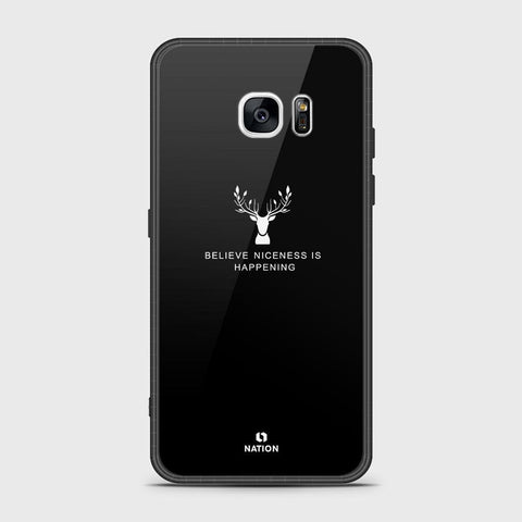 Samsung Galaxy S7 Edge Cover- Nice Series - HQ Ultra Shine Premium Infinity Glass Soft Silicon Borders Case