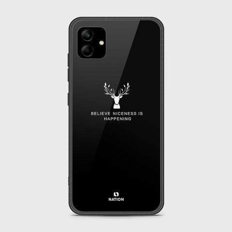 Samsung Galaxy A04 Cover- Nice Series - D4 - HQ Ultra Shine Premium Infinity Glass Soft Silicon Borders Case ( Fast Delivery )